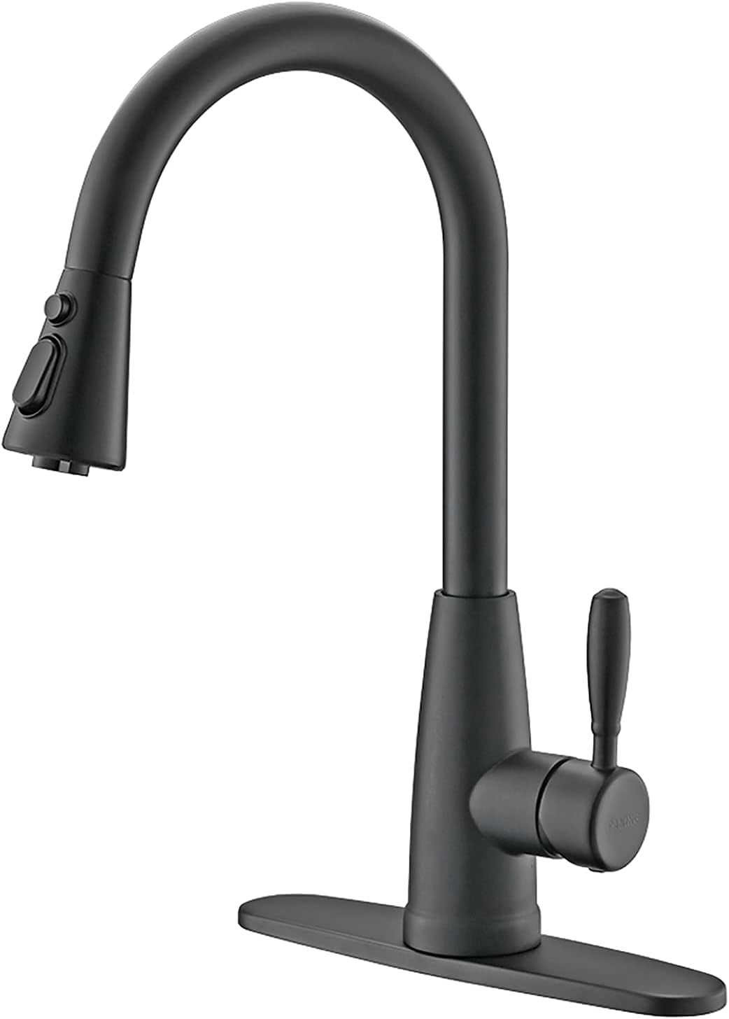 Kitchen Faucet, Splash Proof, Kitchen Sink Faucet, Sink Faucet Kitchen, Kitchen Faucet Pull-Down, Faucet with Sprayer, Bar Faucet, Stainless Steel, Matte Black, PB1029