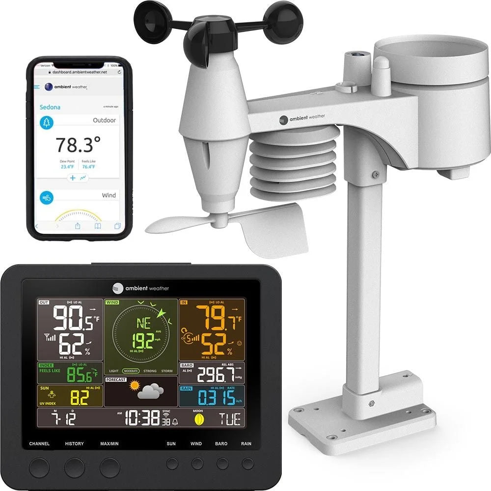WS-7078 Smart Weather Station with Wifi Remote Monitoring and Alerts