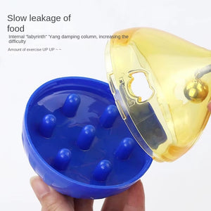 Pet Cat Fun Bowl Feeding Toys Dog Tumbler Feeder Puppy Kitten Shaking Leakage Food Ball Container Exercise Training Toys