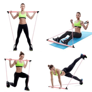 Premium Adjustable Resistance Bands Trainer for Crossfit, Yoga, Pilates - Efficient & Portable Fitness Accessory