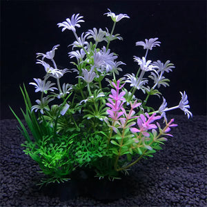 12 Kinds Aquarium Decorative Plants Water Plants Decorative Fish Tank Decoration Artificial Plants Accessories Iandscaping 14Cm