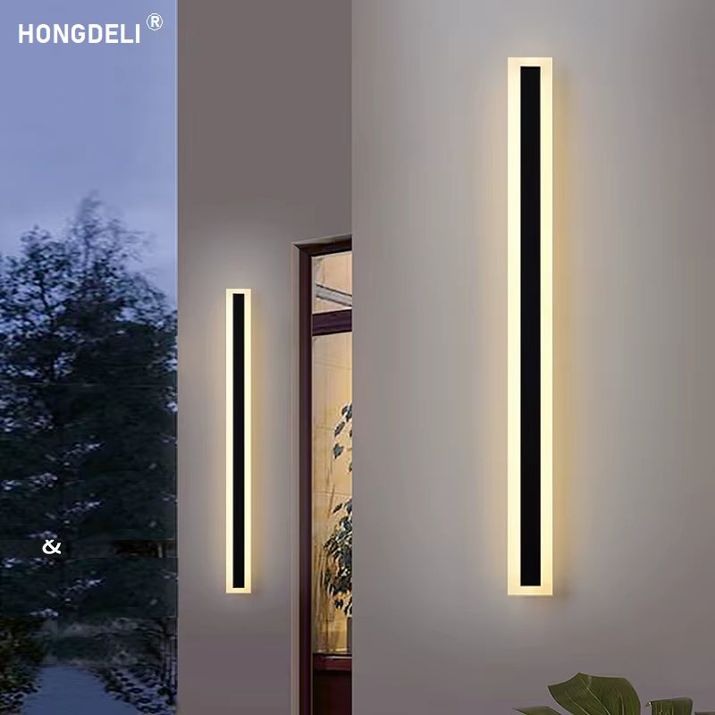 Modern Aluminum Waterproof Led Outdoor Wall Lamp Ip65 Long Wall Lamp Balcony Wall Lamp Villa Courtyard Ip68 Wall Lamp 110V 220V