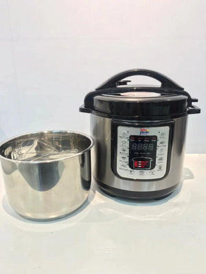 Win4 Deals 6 Qt 8 in 1 Multi-Use Electric Pressure Cooker for Rice Silver