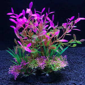 12 Kinds Aquarium Decorative Plants Water Plants Decorative Fish Tank Decoration Artificial Plants Accessories Iandscaping 14Cm