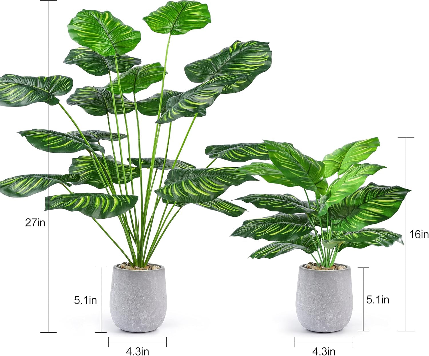 27" Tall Fake Plants Faux Office Plants Artificial Plants Indoor for Home Kitchen Shelf Farmhouse Decor