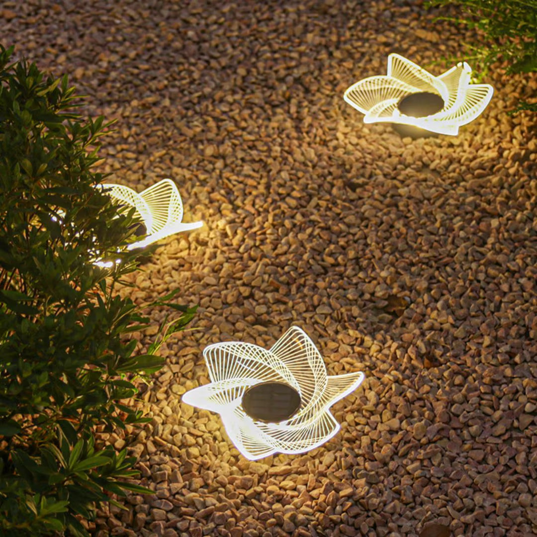 1Pc Solar Acrylic Garden Buried Light Outdoor Garden Light Waterproof Outdoor Luminous Wall Decoration Wall Washing Light