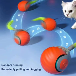 Speedy Tail 2.0 Cat Toys Automatic Electric Rolling Ball Toys Rechargeable Smart Pet Electric Toy Cat Interactive Chaser Mouse