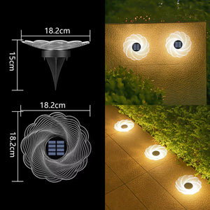 1Pc Solar Acrylic Garden Buried Light Outdoor Garden Light Waterproof Outdoor Luminous Wall Decoration Wall Washing Light