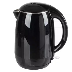 7-Cup Stainless-Steel Interior Electric Kettle Auto-Off Rapid Boil, Black