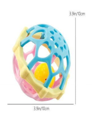 Kids Early Educational Rattles Ball Toys Colorful Soft Hand Grasping Bell Newborn Baby Toy from 0 3 6 9 12 Months Baby Toddler Sensory Toys Early Learning Toy for Boys Girls Baby Gifts