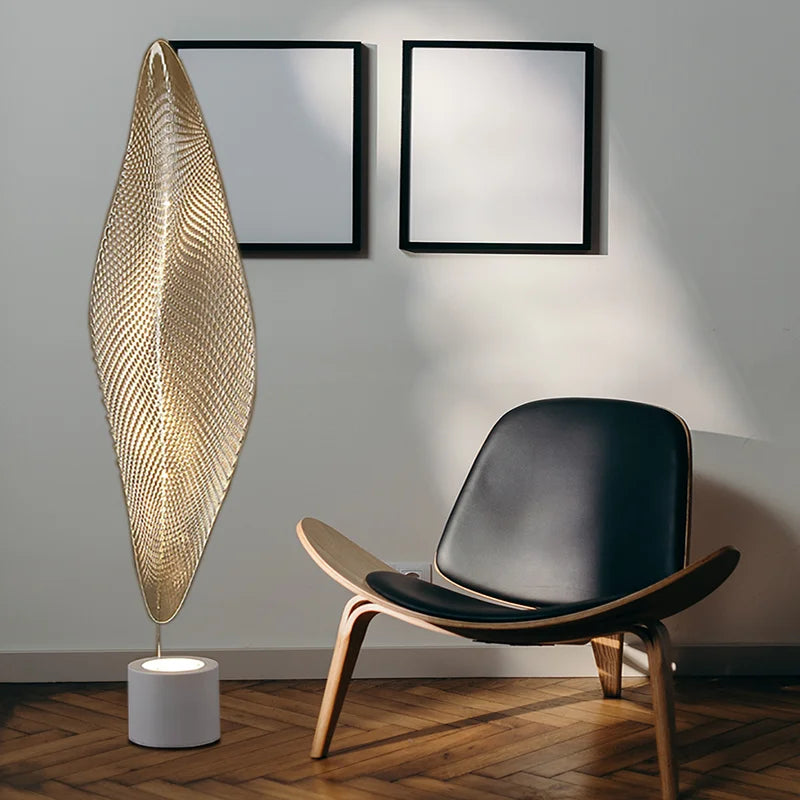 Leaf Shape Artistical Floor Lamps Modern Creative Design Home Decoration LED Floor Lights Bedside Standing Light for Room Decor