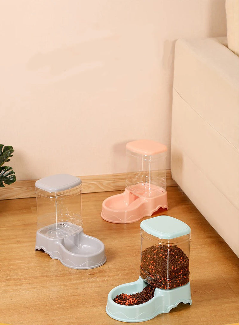 Cat Pet Automatic Feeder Drinking Bowl Large Capacity Dog 3.8L Combination Grain Storage Bucket Supplier