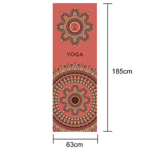 Anti-Slip Yoga Mat Blanket Towel 63*185Cm Gym Fitness Pilates Quick-Drying Cover