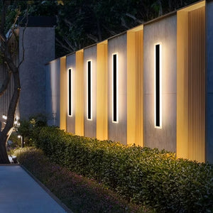 Modern Aluminum Waterproof Led Outdoor Wall Lamp Ip65 Long Wall Lamp Balcony Wall Lamp Villa Courtyard Ip68 Wall Lamp 110V 220V