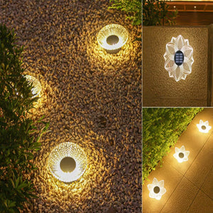 1Pc Solar Acrylic Garden Buried Light Outdoor Garden Light Waterproof Outdoor Luminous Wall Decoration Wall Washing Light