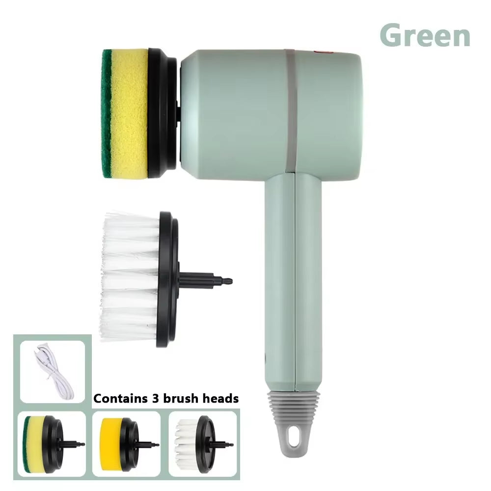 NEW Electric Cleaning Brush Multi-Functional Home USB Rechargeable Electric Rotary Scrubber Household Appliances Cleaning Gadget