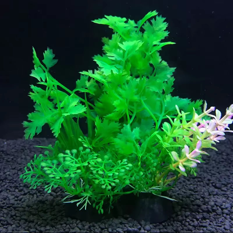 12 Kinds Aquarium Decorative Plants Water Plants Decorative Fish Tank Decoration Artificial Plants Accessories Iandscaping 14Cm