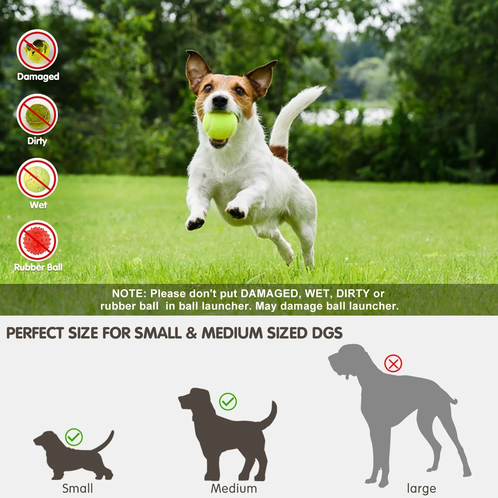 Outdoor Pet Automatic Tennis Ball Launcher - Dog Training Toys - Interactive Pet Toy for Fetch Training and Exercise