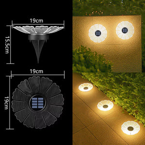 1Pc Solar Acrylic Garden Buried Light Outdoor Garden Light Waterproof Outdoor Luminous Wall Decoration Wall Washing Light