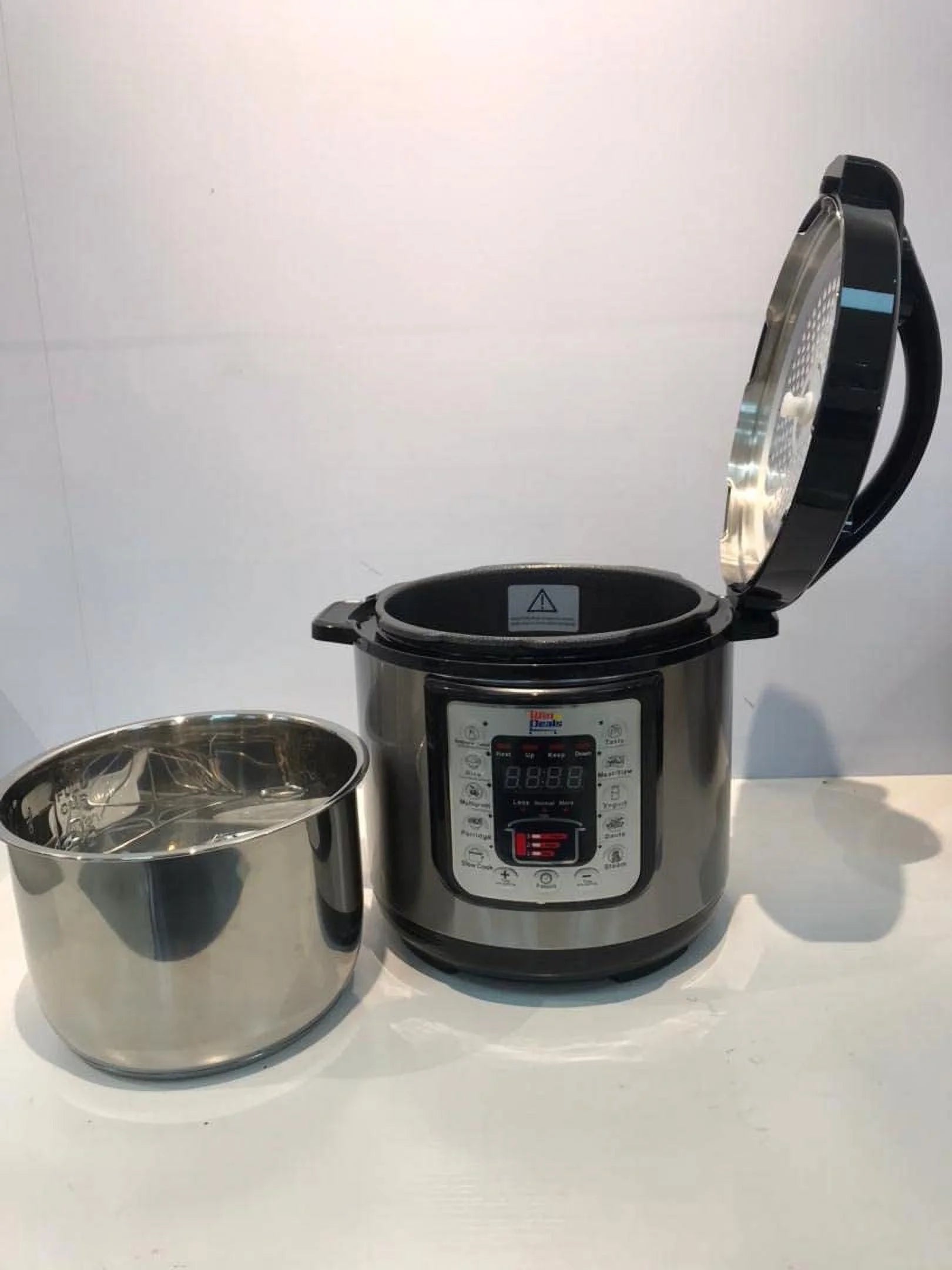 Win4 Deals 6 Qt 8 in 1 Multi-Use Electric Pressure Cooker for Rice Silver