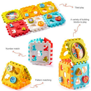 6-In-1 Activity Cube, Baby Educational Musical Toy, Early Development Learning Toys with 6 Different Activities, Best Gift for Babies