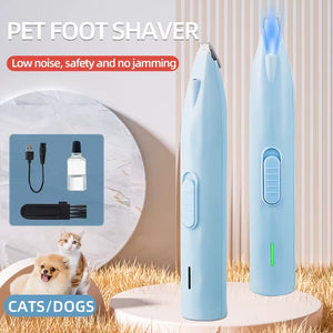 Pet Electric Pushing Scissors Cat Foot Shaver Special Dog Hair Shaver Fader Electric Mute Cat Claw Pedicure Artifact